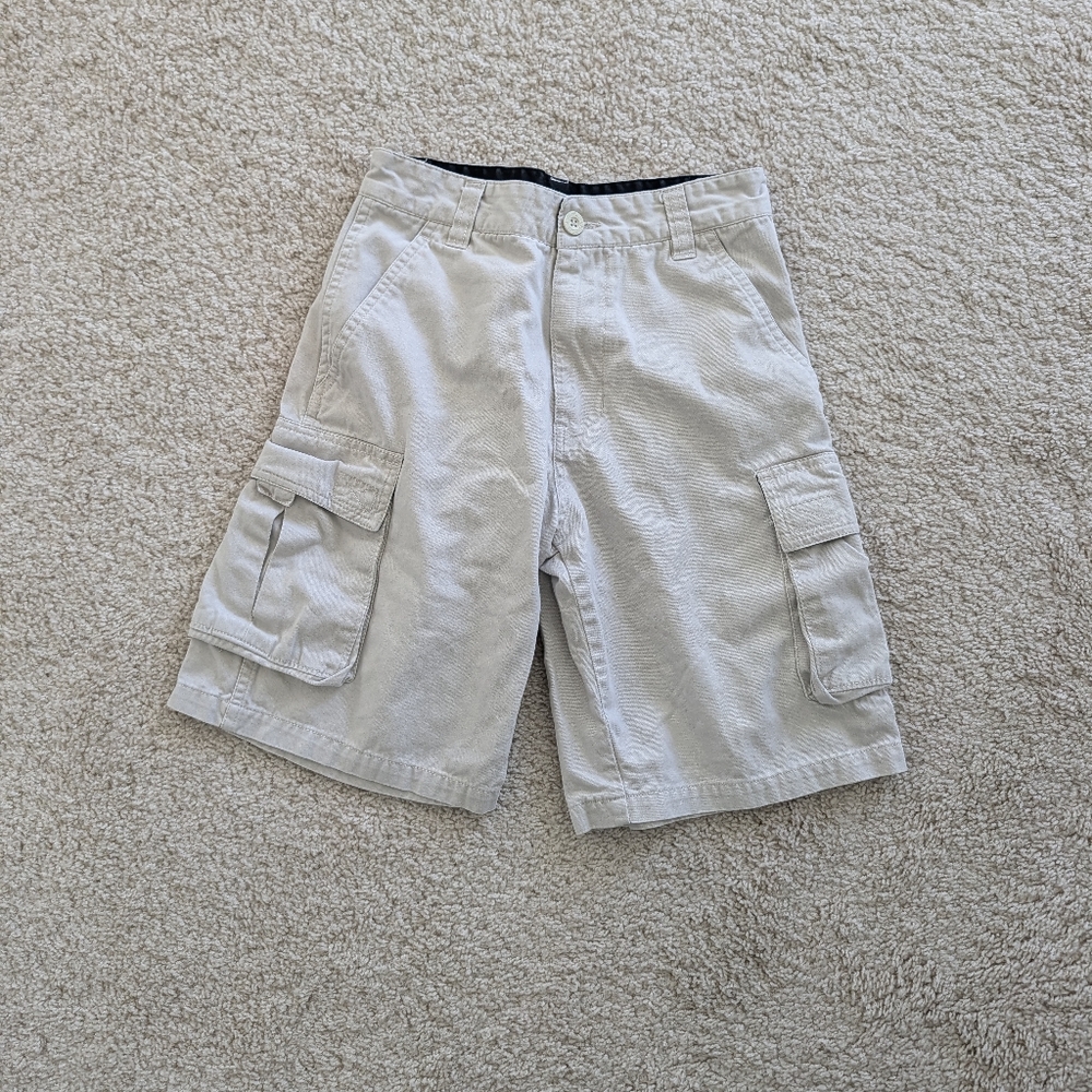 Boy's Casual Cargo Shorts - Light Gray